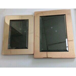 Lot Of 2 Pottery Barn Beveled Glass Frames 5x7 6x8